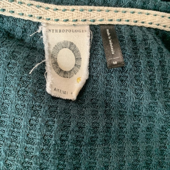 ANTHROPOLOGIE Akemi & Kin Turquoise Twist Front Thermal US Womens Size M… - Picture 4 of 6